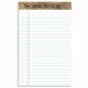 TOPS Second Nature Recycled Writing Pads - 50 Sheets - 0.28" Ruled - 16 lb Basis Weight - Jr.Legal - 5" x 8" - White Paper - Per