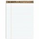 TOPS Second Nature Legal Rule Recycled Writing Pad - 50 Sheets - 0.34" Ruled - Red Margin - 15 lb Basis Weight - 8 1/2" x 11 3/4