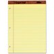 TOPS The Legal Pad Writing Pad - 50 Sheets - Double Stitched - 0.34" Ruled - 16 lb Basis Weight - 8 1/2" x 11 3/4" - Canary Pape