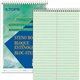 TOPS Steno Book - 80 Sheets - Wire Bound - Gregg Ruled Margin - 6" x 9" - Green Tint Paper - Snag Resistant, Acid-free, Heavywei