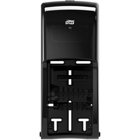 Tork Twin Toilet Paper Roll Dispenser Black T26 - Tork Twin Toilet Paper Roll Dispenser Black T26, High Capacity, Elevation Rang