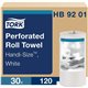 TORK Perforated Roll Paper Towels - 30 / Carton - Absorbent, Perforated, Embossed - White