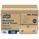 TORK Universal Hand Towel Multifold - 1 Ply - Multifold - 11" x 63 ft - Natural - Absorbent, Soft - For Hand - 250 Per Pack - 40