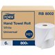 TORK Hand Towel Roll, White, Universal - 1 Ply - 7.88" x 800 ft - 7.80" Roll Diameter - White - Easy to Use, Embossed - For Hand