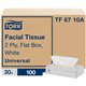 TORK Universal Facial Tissue Flat Box - 2 Ply - 7.90" x 8.20" - White - Paper - Soft, Absorbent, Low Linting - For Face - 100 Pe