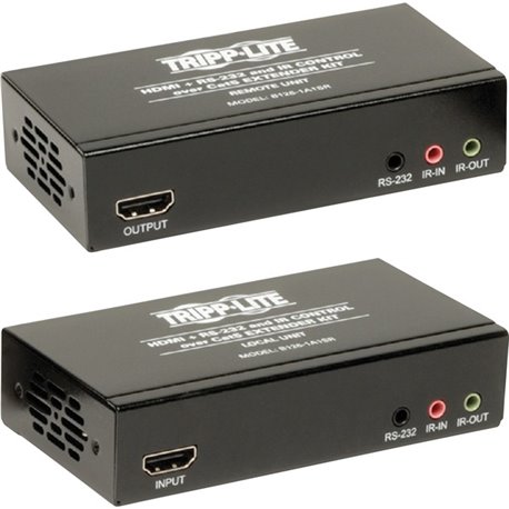 Tripp Lite by Eaton HDMI over Cat5/6 Extender Kit, Transmitter/Receiver, 4K, Serial and IR Control, Up to 328 ft. (100 m), TAA -