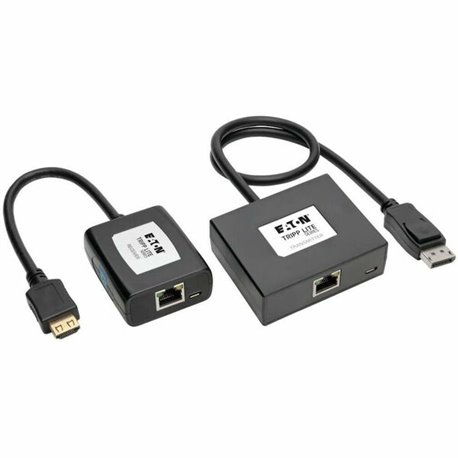 Eaton Tripp Lite Series DisplayPort to HDMI over Cat5/6 Active Extender Kit, Pigtail Transmitter/Receiver for Video/Audio, 150 f