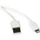 Eaton Tripp Lite Series USB-A to Lightning Sync/Charge Cable (M/M) - MFi Certified, White, 3 ft. (0.9 m) - Lightning/USB for iPa