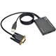 Eaton Tripp Lite Series VGA to HDMI Active Adapter Cable with Audio and USB Power (M/F), 1080p, 6 in. (15.2 cm) - Functions: Sig