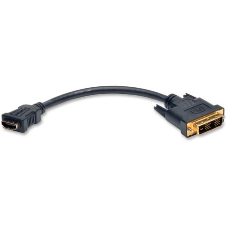 Eaton Tripp Lite Series HDMI to DVI-D Adapter Cable (F/M), 8 in. (20.3 cm) - 8" DVI-D/HDMI Video Cable for Video Device - First 