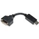 Eaton Tripp Lite Series DisplayPort to DVI-I Adapter Cable (M/F), 6 in. (15.2 cm), TAA - DP to DVI for DP-M to DVI-I-F