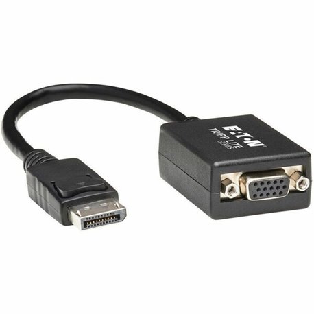 Eaton Tripp Lite Series DisplayPort to VGA Active Adapter Video Converter (M/F), 6-in. (15.24 cm) - DP2VGA 1920x1200/1080P (M/F)