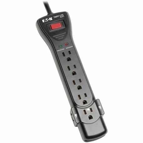 Eaton Tripp Lite Series Protect It! 7-Outlet Surge Protector, 7 ft. Cord with Right-Angle Plug, 2160 Joules, Diagnostic LEDs, Bl