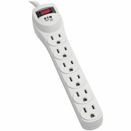 Eaton Tripp Lite Series Protect It! 6-Outlet Home Computer Surge Protector, 2 ft. (0.61 m) Cord, 180 Joules - 6 x NEMA 5-15R - 1