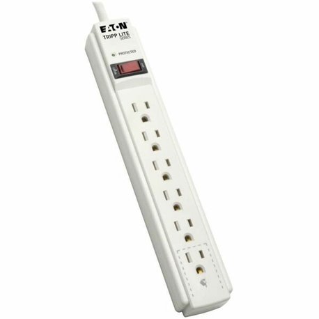 Eaton Tripp Lite Series Protect It! 6-Outlet Surge Protector, 6 ft. Cord, 790 Joules, Diagnostic LED, Light Gray Housing - 6 x N