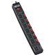 Tripp Lite by Eaton ECO-Surge 7-Outlet Surge Protector, 6 ft. (1.83 m) Cord, 1080 Joules, 6 Individually Controlled Outlets, Bla