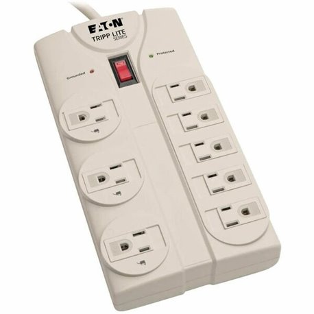 Eaton Tripp Lite Series Protect It! 8-Outlet Surge Protector, 8 ft. Cord with Right-Angle Plug, 1440 Joules, Diagnostic LEDs, Li