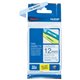 Brother P-Touch TZe Laminated Tape - 15/32" Width - Pastel Blue, Clear - 1 Each