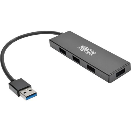 Tripp Lite by Eaton 4-Port Ultra-Slim Portable USB 3.x (5Gbps) Hub - USB - External - 4 USB Port(s) - 4 USB 3.0 Port(s) - PC, Ma