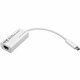 Eaton Tripp Lite Series USB-C to Gigabit Network Adapter, Thunderbolt 3 Compatibility - White - USB 3.1 - 1 Port(s) - 1 - Twiste