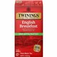 Twinings of London Decaf English Breakfast Black Tea Bag - 1.8 oz - 25 / Box