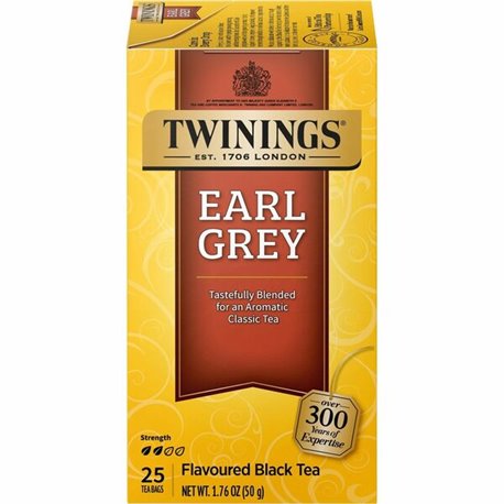 Twinings of London Earl Grey Black Tea Bag - 25 Cup - 25 / Box