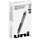 uni Power Tank Retractable Ballpoint Pens - Medium Pen Point - 1 mm Pen Point Size - Refillable - Retractable - Black - Black Ba