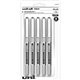 uniball Vision Rollerball Pen - Fine Pen Point - 0.7 mm Pen Point Size - Black - 5 / Pack