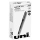 uniball Vision Rollerball Pens - Micro Pen Point - 0.5 mm Pen Point Size - Black Pigment-based Ink - 1 Dozen