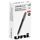 uniball Roller Rollerball Pen - Micro Pen Point - 0.5 mm Pen Point Size - Red Water Based Ink - Black Stainless Steel Barrel - 1