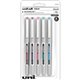 uniball Vision Rollerball Pens - Fine Pen Point - 0.7 mm Pen Point Size - Red, Brilliant Blue, Evergreen, Pink, Purple - 5 / Pac