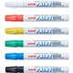 uni uni-Paint PX-20 Oil-Based Paint Marker - Medium Marker Point - Assorted, Blue, Red, Green, Yellow, Black Oil Based Ink - Whi