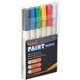 uni uni-Paint PX-21 Oil-Based Paint Marker - Blue, White, Red, Yellow, Green, Black Oil Based Ink - 6 / Set