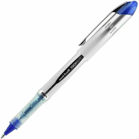 uniball Vision Elite Rollerball Pen - Bold Pen Point - 0.8 mm Pen Point Size - Refillable - Blue Pigment-based Ink - 1 Each