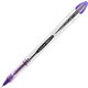 uniball Vision Elite Rollerball Pen - Bold Pen Point - 0.8 mm Pen Point Size - Refillable - Violet Gel-based Ink - Light Gray Ba