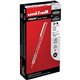 uniball Vision Rollerball Pen - Ultra Micro Pen Point - 0.38 mm Pen Point Size - Red - 1 Box