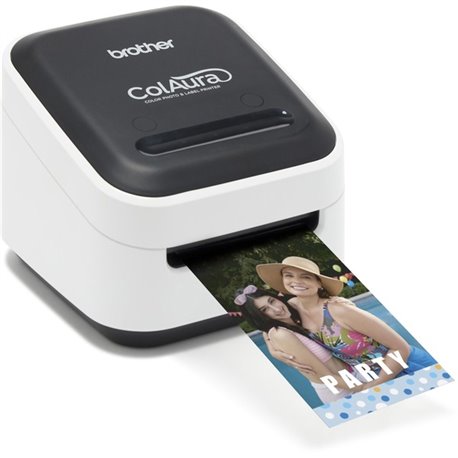 Brother ColAura Color Photo and Label Printer with Wireless Networking - 2" Print Width - 0.30 in/s - 313 dpi - Wireless LAN - 1