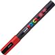 uni Posca PC-3M Paint Markers - Fine Marker Point - Red Water Based, Pigment-based Ink - 6 / Pack