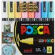 uni Posca PC-5M Paint Markers - Medium Marker Point - Assorted Water Based, Pigment-based Ink - 8 / Pack