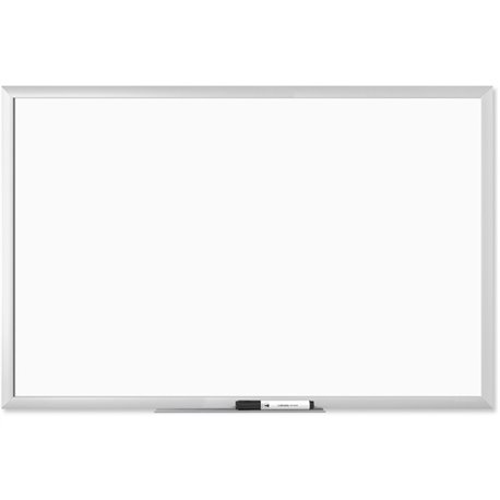 U Brands Melamine Dry Erase Board - 23" (1.9 ft) Width x 35" (2.9 ft) Height - White Melamine Surface - Silver Aluminum Frame - 