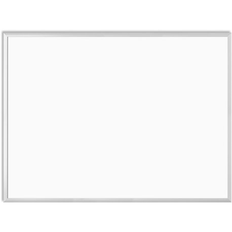 U Brands Melamine Dry Erase Board - 35" (2.9 ft) Width x 47" (3.9 ft) Height - White Melamine Surface - Silver Aluminum Frame - 