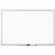 U Brands Magnetic Dry Erase Board - 23" (1.9 ft) Width x 35" (2.9 ft) Height - White Painted Steel Surface - Silver Aluminum Fra