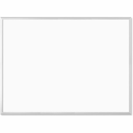 U Brands Magnetic Dry Erase Board - 35" (2.9 ft) Width x 47" (3.9 ft) Height - White Painted Steel Surface - Silver Aluminum Fra