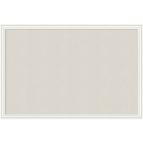 U Brands Cork Linen Bulletin Board, 30 x 20 Inches, White Wood Frame (2074U00-01) - 30" Height x 20" Width x 1" Depth - Tan Cork