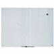 U Brands Magnetic Glass Dry Erase Board - 35" (2.9 ft) Width x 47" (3.9 ft) Height - Frosted White Tempered Glass Surface - Rect