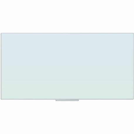 U Brands Floating Glass Dry Erase Board - 35" (2.9 ft) Width x 70" (5.8 ft) Height - Frosted White Tempered Glass Surface - Rect