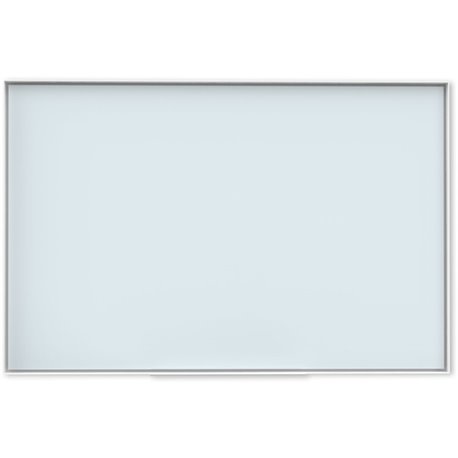 U Brands Frosted Glass Dry Erase Board - 23" (1.9 ft) Width x 35" (2.9 ft) Height - Frosted White Tempered Glass Surface - White