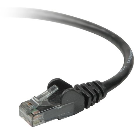 Belkin Cat. 6 UTP Patch Cable - RJ-45 Male - RJ-45 Male - 4ft - Black