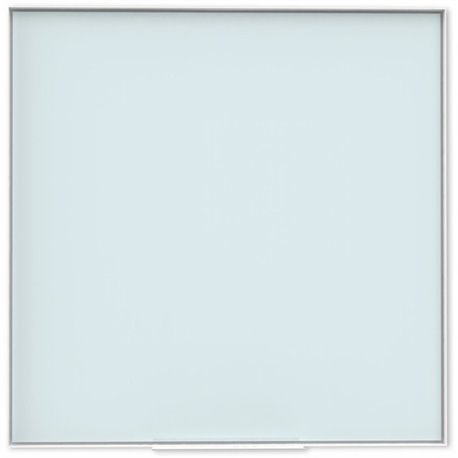 U Brands Frosted Glass Dry Erase Board - 35" (2.9 ft) Width x 35" (2.9 ft) Height - Frosted White Tempered Glass Surface - White