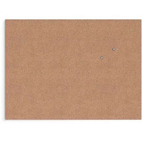 U Brands Cork Canvas Bulletin Board - 23" X 17" , Natural Cork Surface - Self-healing, Durable, Mounting System, Tackable, Frame